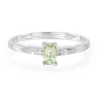 Anillo en plata con Turmalina cuprífera