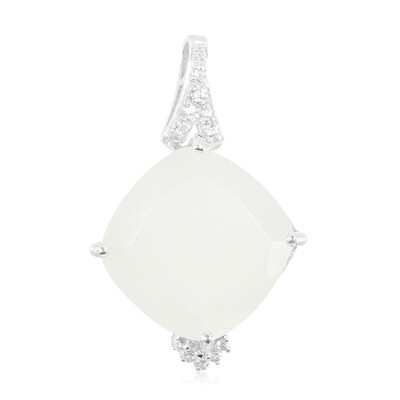 Colgante en plata con Piedra de Luna blanca