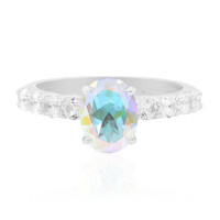 Anillo en plata con Topacio Rayo de Luna