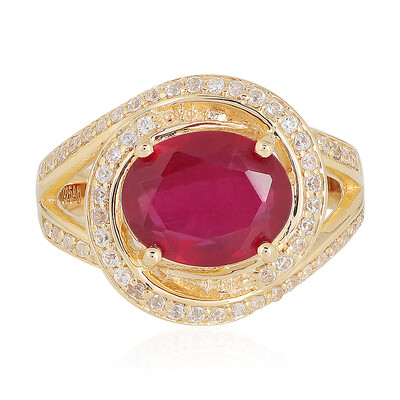 Anillo en plata con Rubí de Madagascar