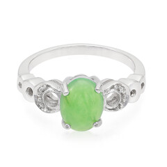 Anillo en plata con Crisoprasa imperial