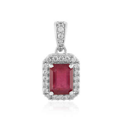Colgante en plata con Rubí de Madagascar
