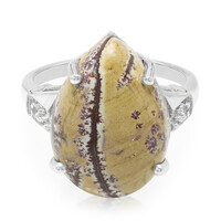 Anillo en plata con Jaspe Sonoran dendritas