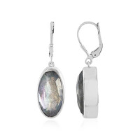 Pendientes en plata con Labradorita verde de Maniry (KM by Juwelo)