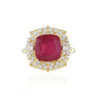 Anillo en plata con Rubí de Madagascar