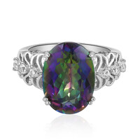 Anillo en plata con Cuarzo místico