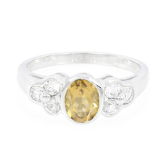Anillo en plata con Cuarzo champán