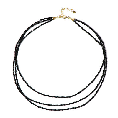 Collar en plata con Espinela negra