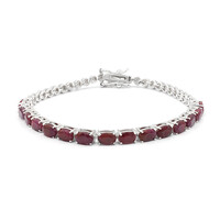 Brazalete en plata con Rubí
