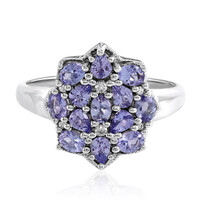 Anillo en plata con Tanzanita
