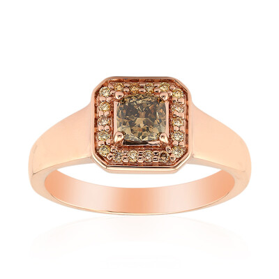 Anillo en oro con Diamante rosa de Francia de Argyle VS1 (Annette)