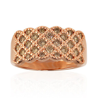 Anillo en oro con Diamante rosa de Francia de Argyle SI1 (Annette)
