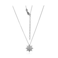 Collar en plata con Topacio blanco
