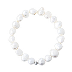 Brazalete en plata con Perla Freshwater