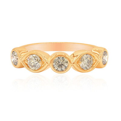Anillo en oro con Diamante rosa de Francia de Argyle SI1 (Annette)