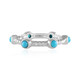 Anillo en plata con Turquesa bella durmiente (Faszination Türkis)