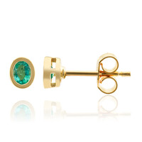 Pendientes en plata con Esmeralda de Zambia
