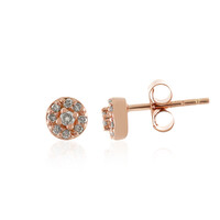 Pendientes en plata con Diamante I4 (J)