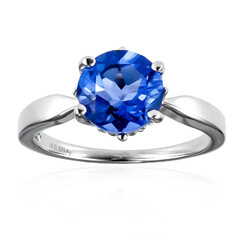Anillo en plata con Fluorita de color cambiante
