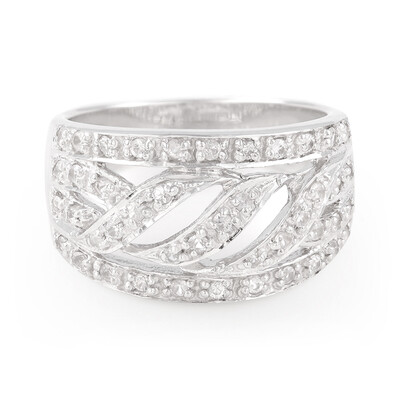 Anillo en plata con Zafiro blanco