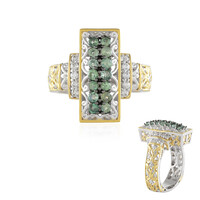 Anillo en plata con Alejandrita de Brasil (Gems en Vogue)