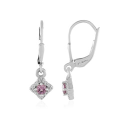 Pendientes en plata con Granate de Malaya