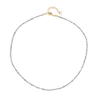 Collar en plata con Hematita plateada