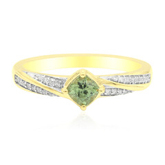 Anillo en oro con Demantoide de Madagascar (John Ferry)