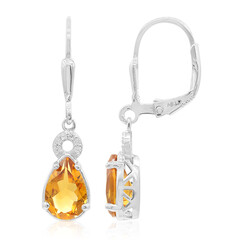 Pendientes en plata con Citrino de Madeira