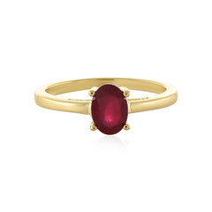 Anillo en plata con Rubí de Madagascar