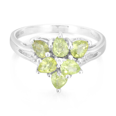 Anillo en plata con Turmalina Paraíba