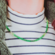 Collar en plata con Tsavorita