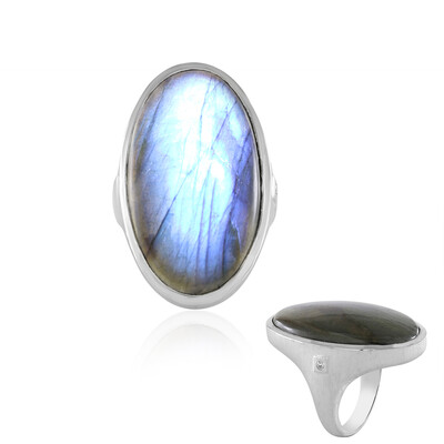 Anillo en plata con Labradorita (MONOSONO COLLECTION)