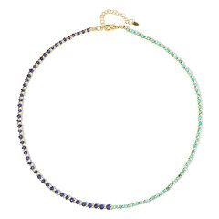 Collar en plata con Zafiro azul