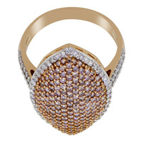 Anillo en oro con Diamante rosa (AMAYANI)