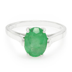 Anillo en plata con Esmeralda de Bahía
