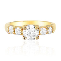 Anillo en plata con Topacio blanco