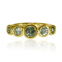 Anillo en oro con Diáspora de color cambiante (Tenner Diniz)