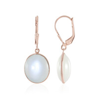 Pendientes en plata con Piedra de Luna blanca (KM by Juwelo)