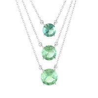 Collar en plata con Fluorita verde