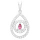 Colgante en plata con Turmalina rosa