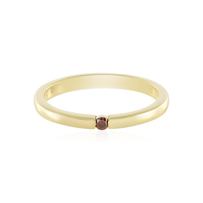 Anillo en plata con Diamante rojo I2