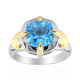 Anillo en plata con Topacio azul suizo (Remy Rotenier)