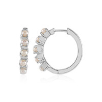 Pendientes en plata con Perla beige Freshwater