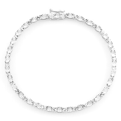 Brazalete en plata con Diamante I2 (J)