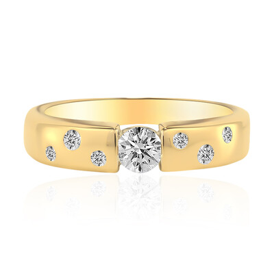Anillo en oro con Diamante IF (D) (Annette)