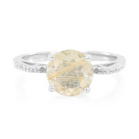 Anillo en plata con Cuarzo rutilado