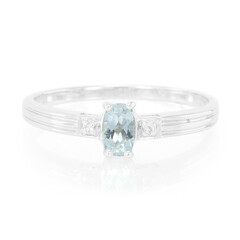 Anillo en plata con Aguamarina Santa María
