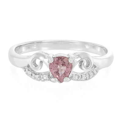 Anillo en plata con Zafiro Padparadscha