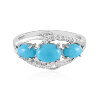 Anillo en plata con Turquesa bella durmiente (Faszination Türkis)
